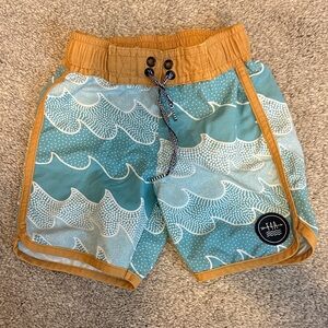 Feather 4 Arrow Kids' Teal Wave Swim Trunks